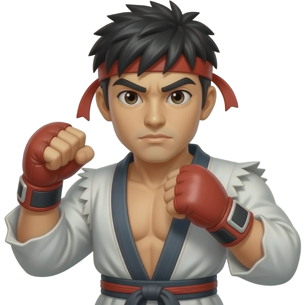 man with fighting clothes emoji