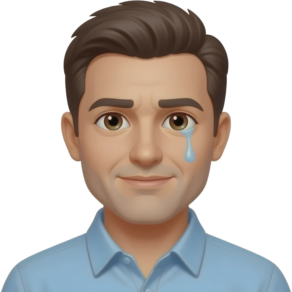 He will have a tear in his eye emoji