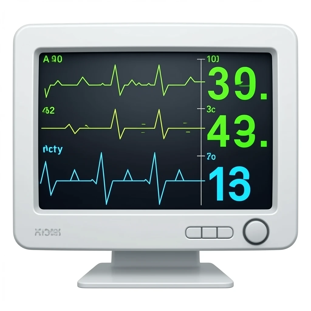 ECG MONITOR IN HOSPITAL emoji