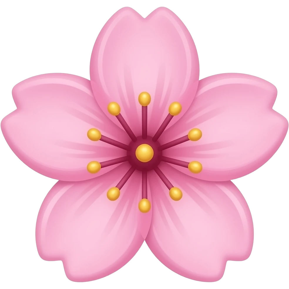 Sakura flower pastel pink emoji