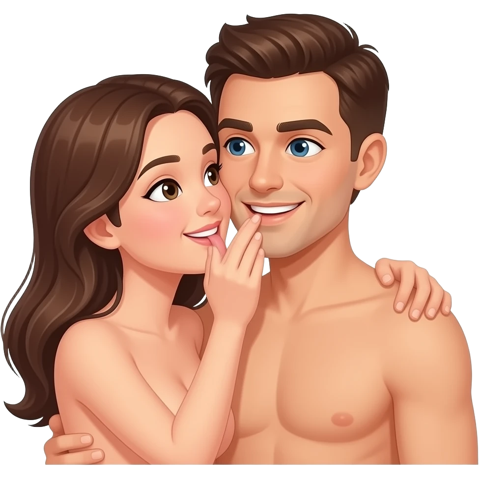 Naked couples doing sex emoji