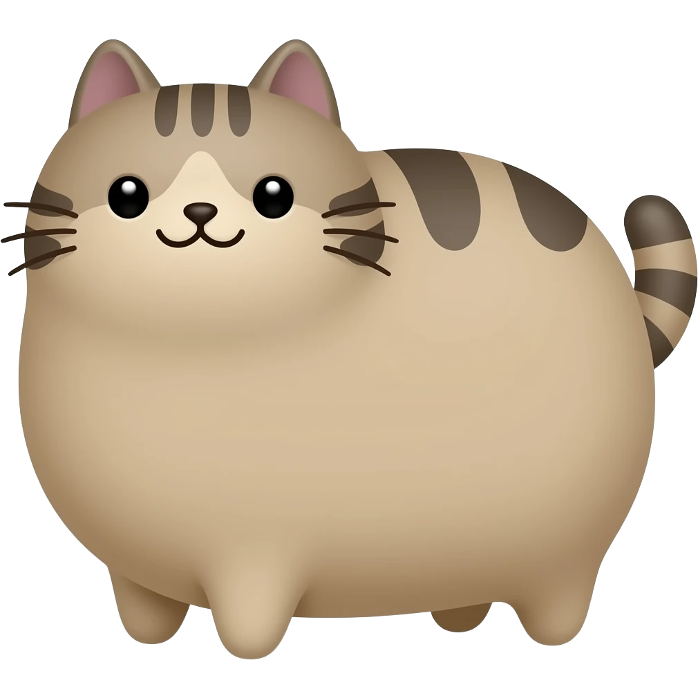 cute pusheen smiling emoji