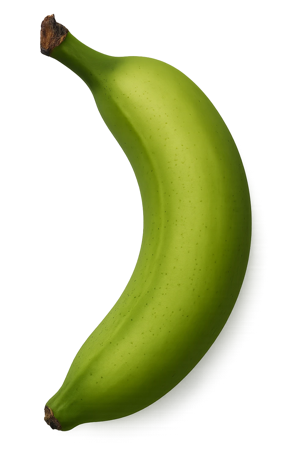 Banana acerba vista dall'alto, iperrealistiche 4k emoji