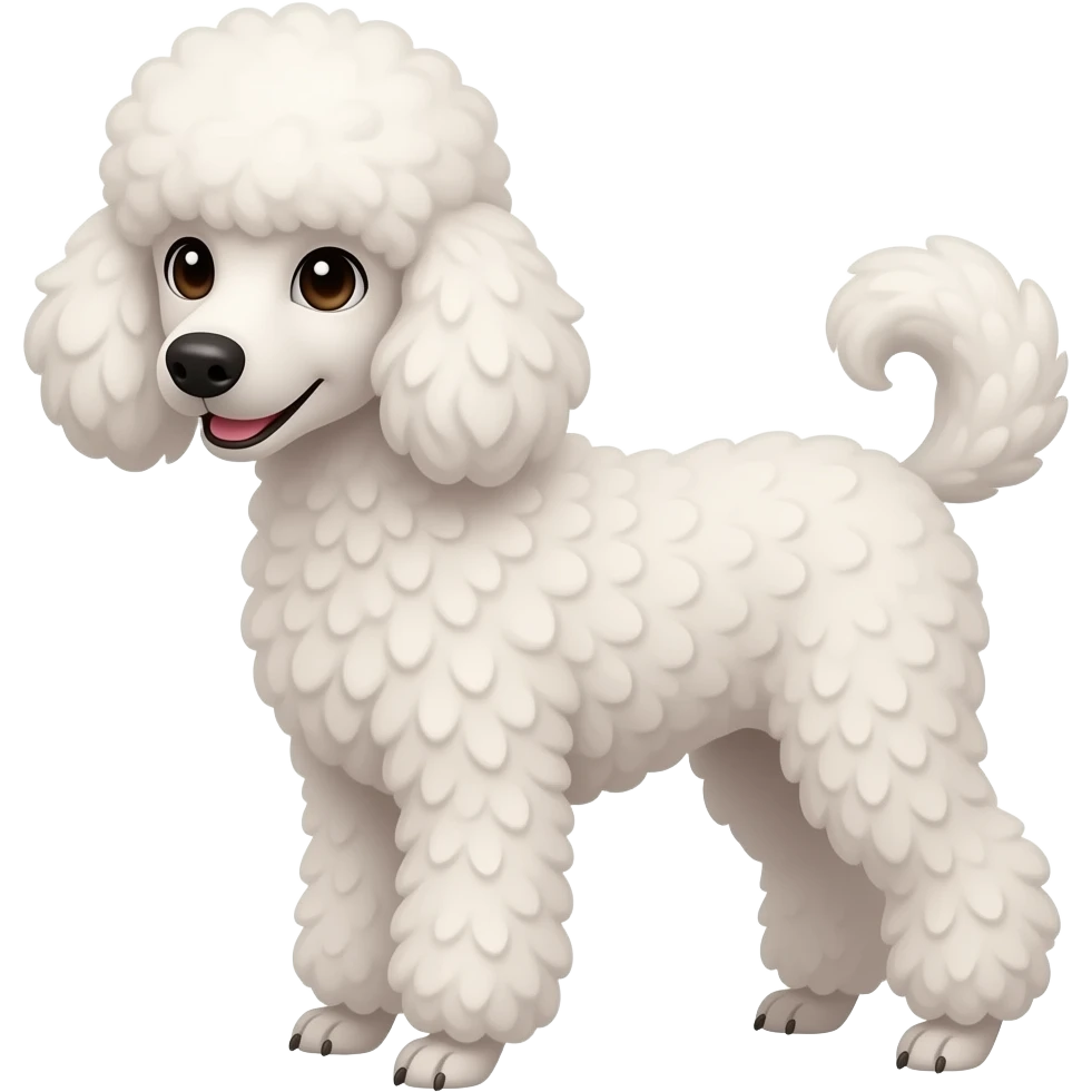 Poodle emoji