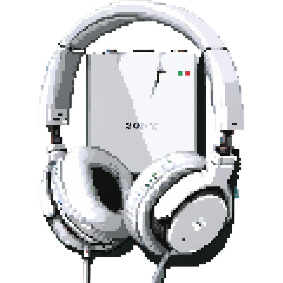 полноразмерные наушники Sony белые, no background emoji