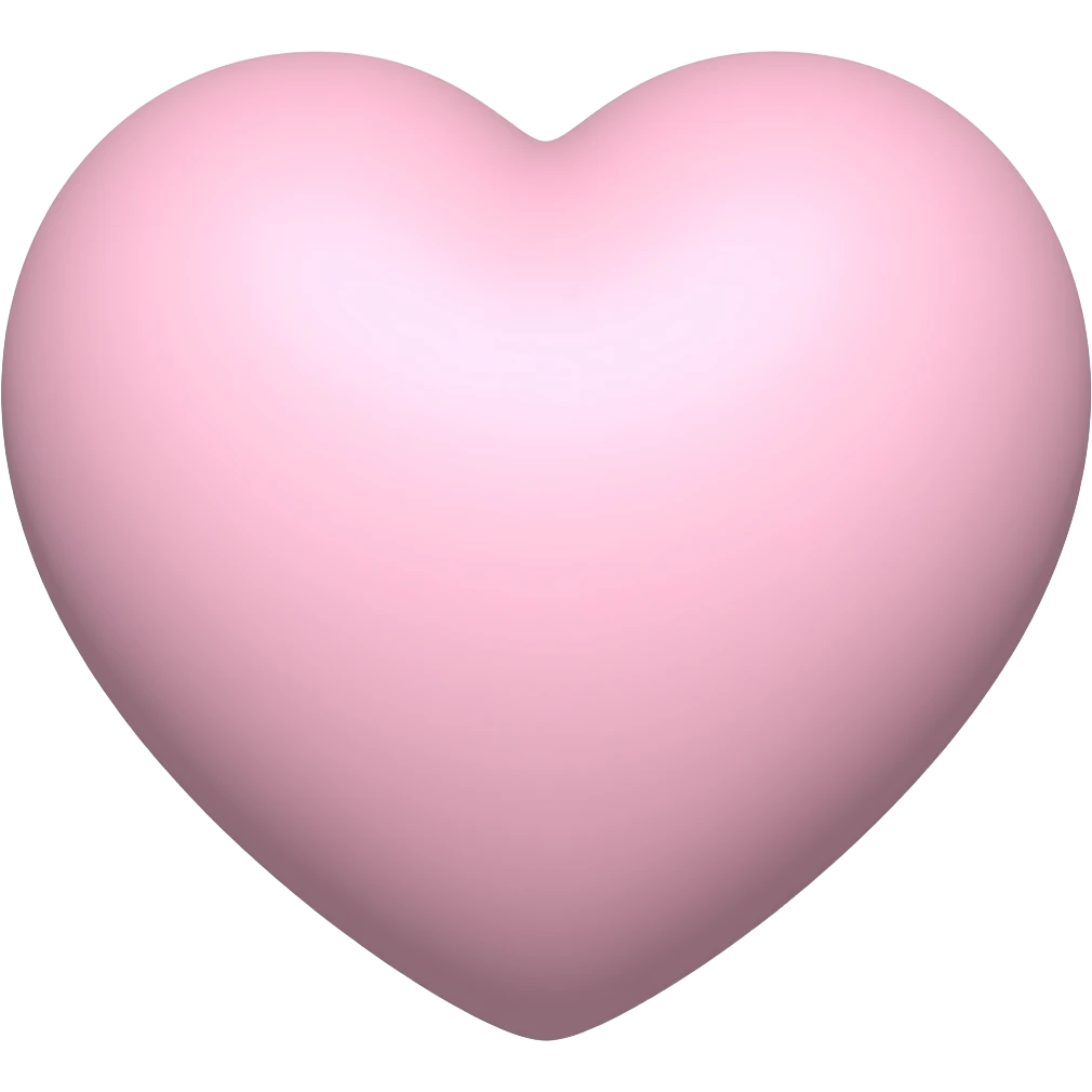 Big pastel Cute heart emoji