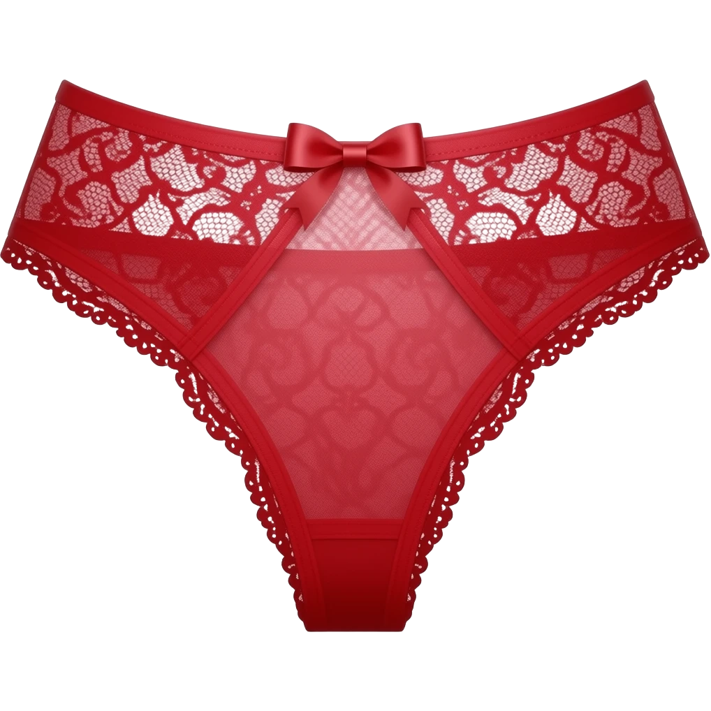 Red lace women’s panties thong emoji emoji
