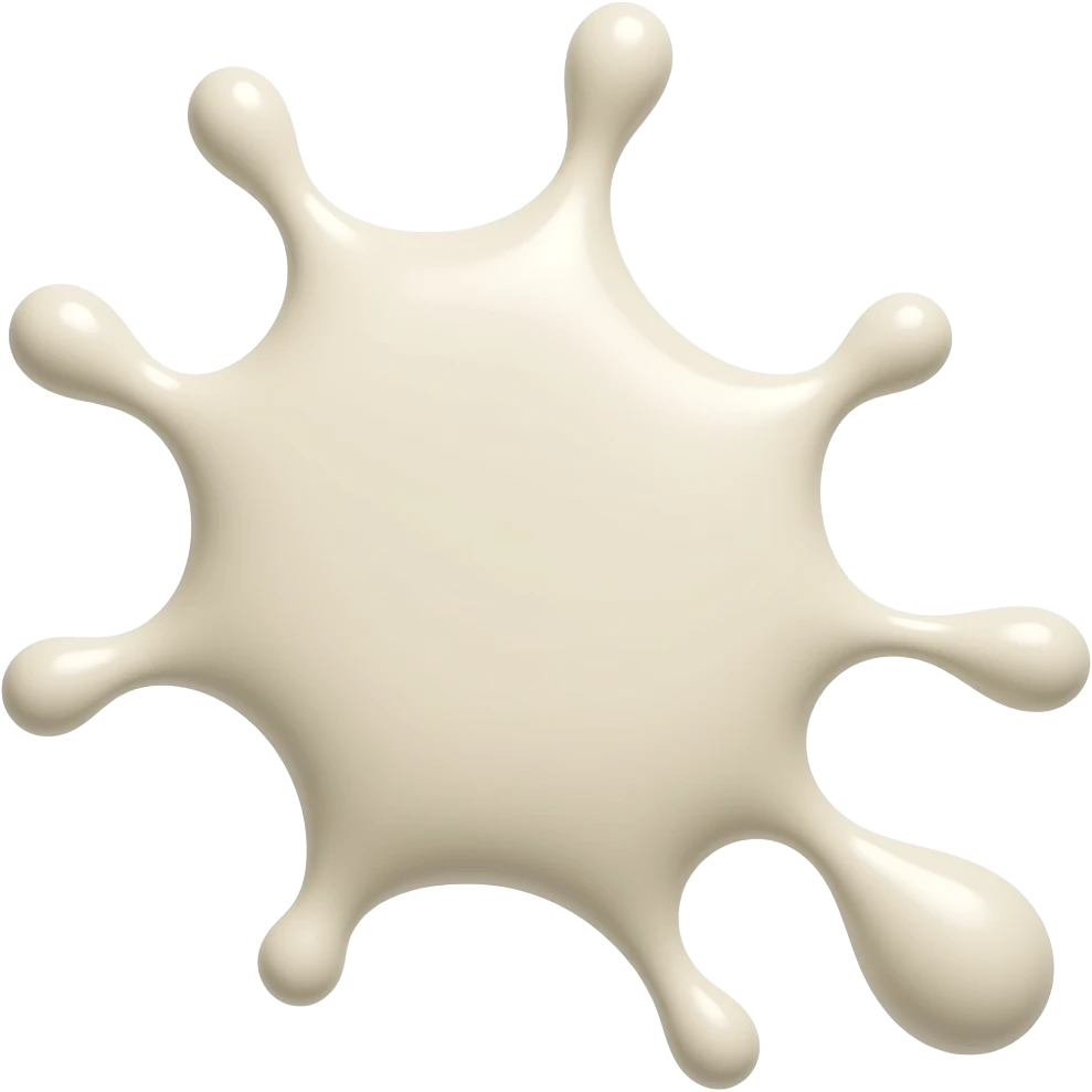 a splat of white cream emoji