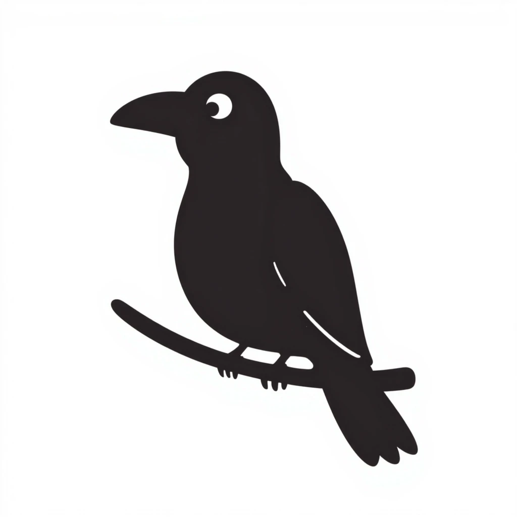 Crow emoji