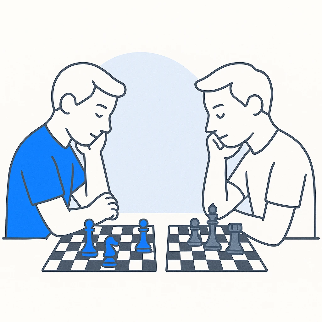 compare with another chess player emoji