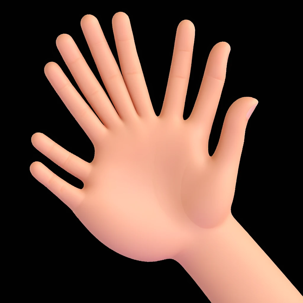 Change the okay hand gesture to a natural skin tone while keeping the 3D emoji style. Use a white background. emoji