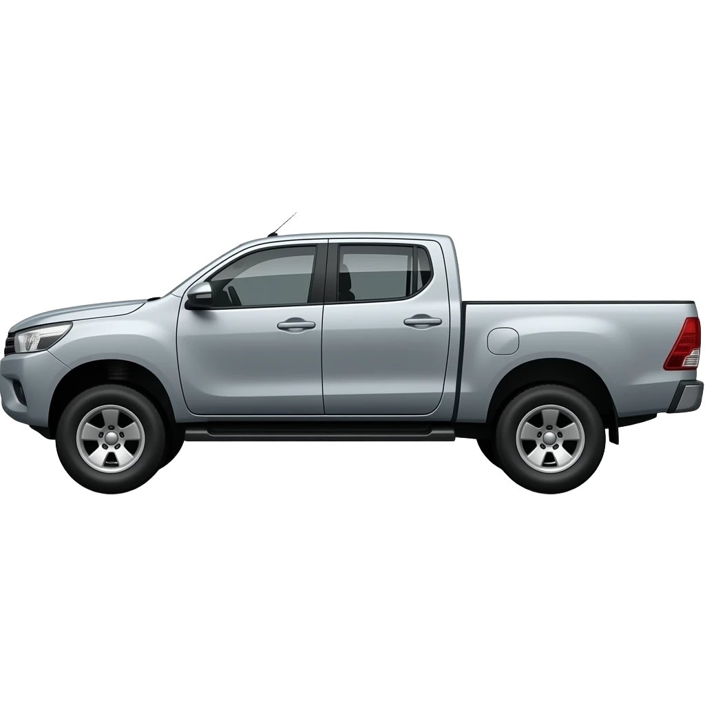 Lifted Toyota hilux side view emoji