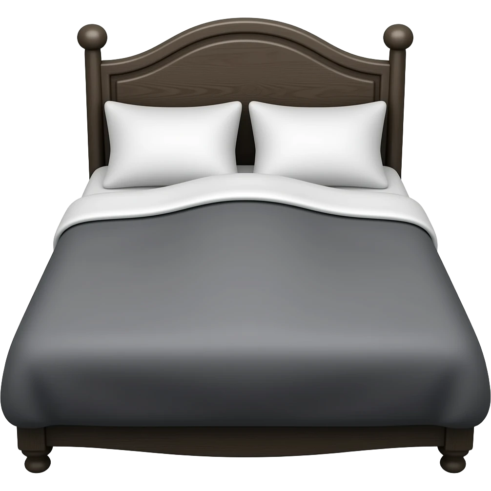 Black bed sex emoji