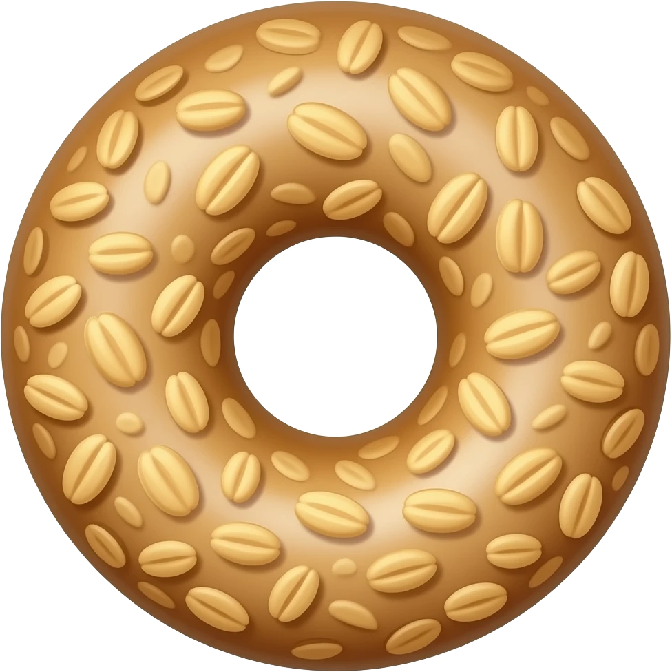 Whole grain donut emoji