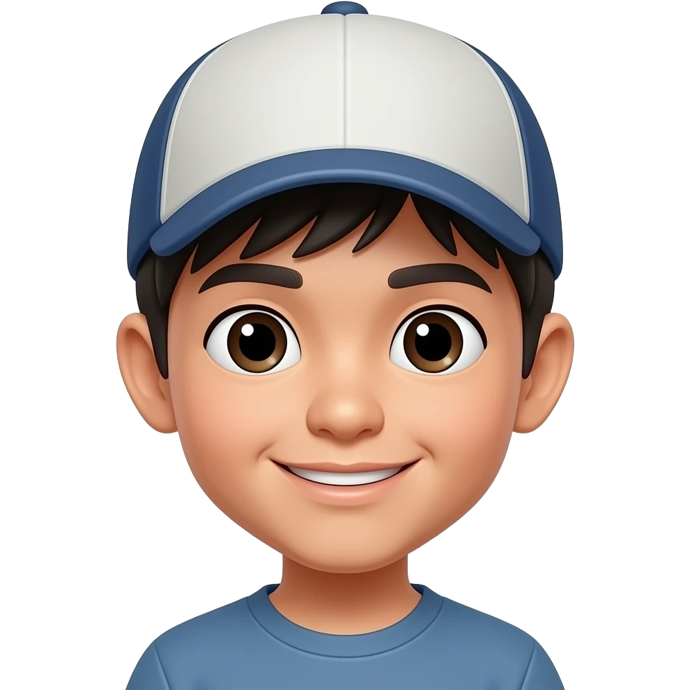 asian boy head with cap emoji