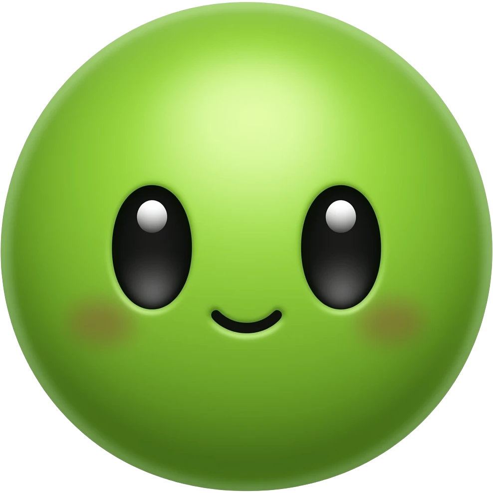Kawaii guisantes emoji