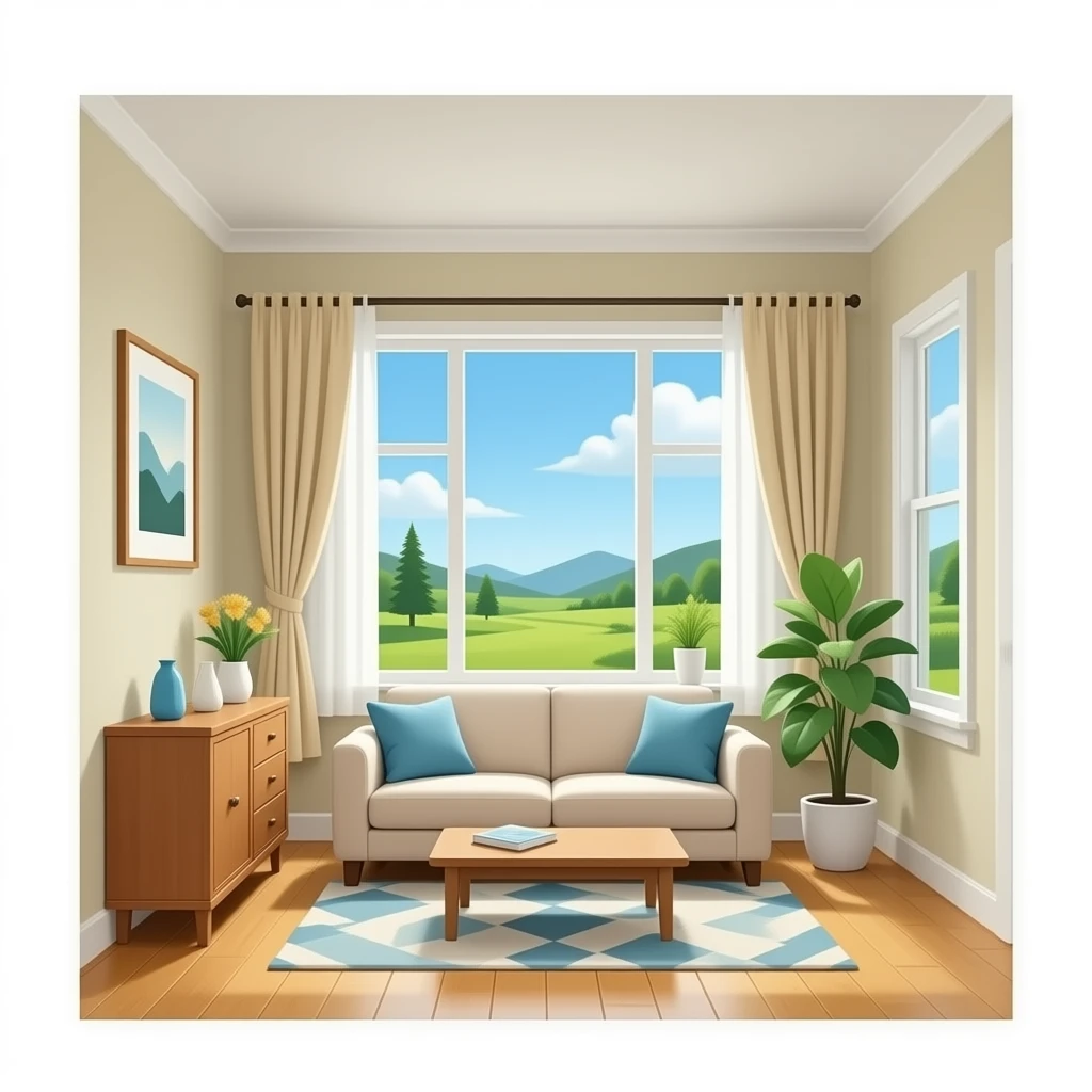 hazme  una foto sobre el interior de una casa emoji