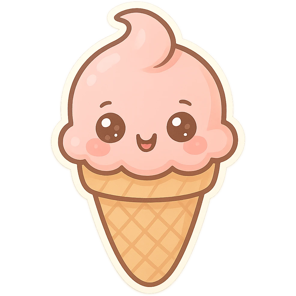 Ice cream cone emoji