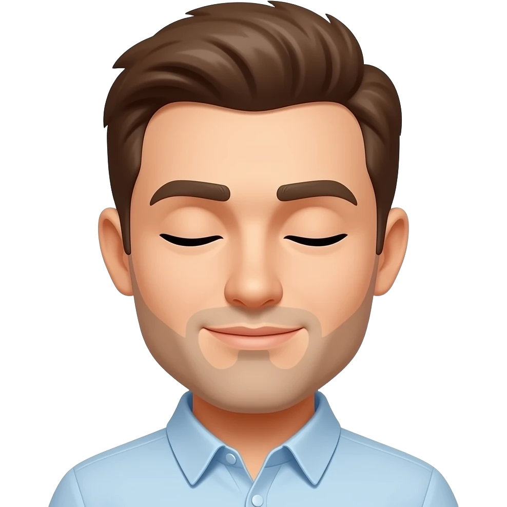 acker close his eyes emoji