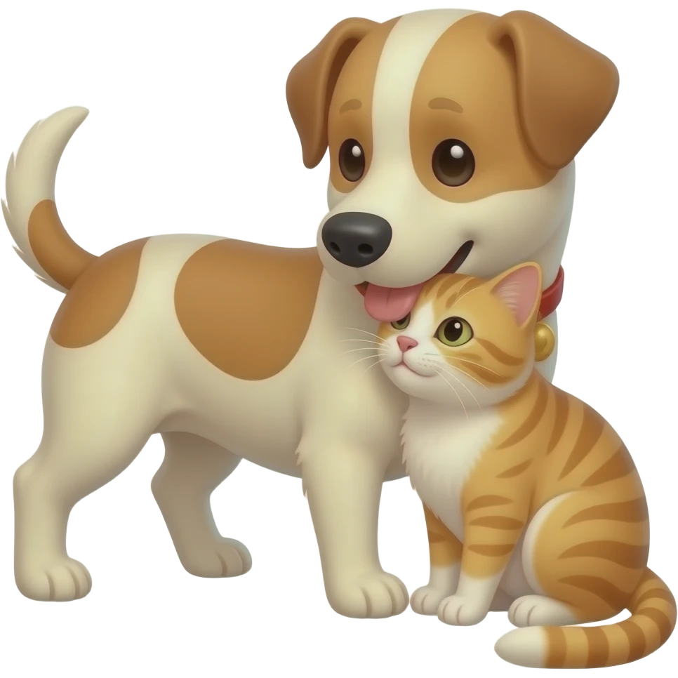 Собака занимается сексом с кошкой emoji