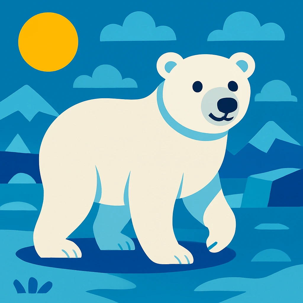 Polar bear emoji