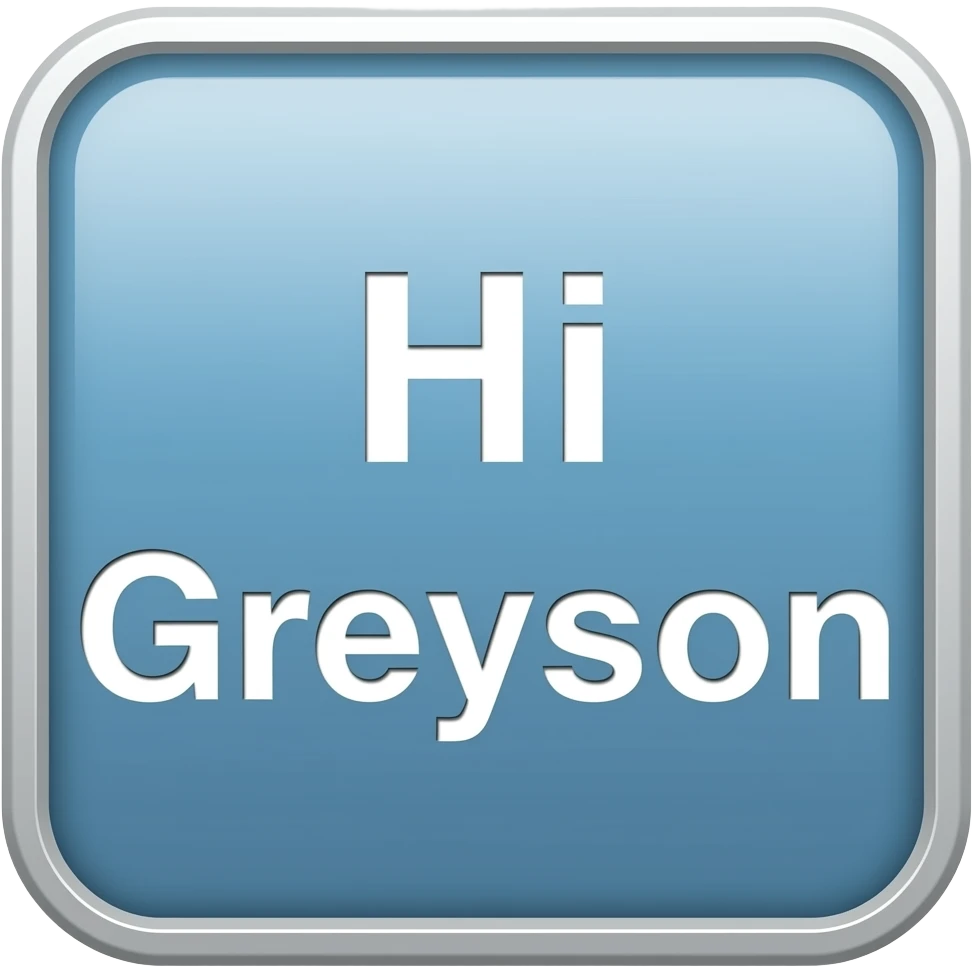 Hi Greyson sign emoji
