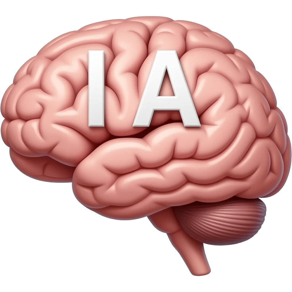 Quiero un emoji que sea un cerebro con la palabra IA encima emoji