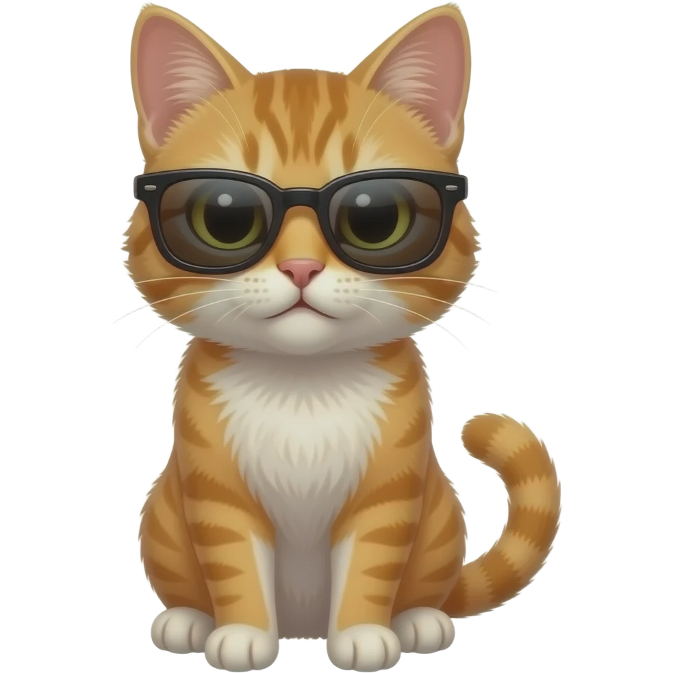 Cat wearing sunglasses emoji