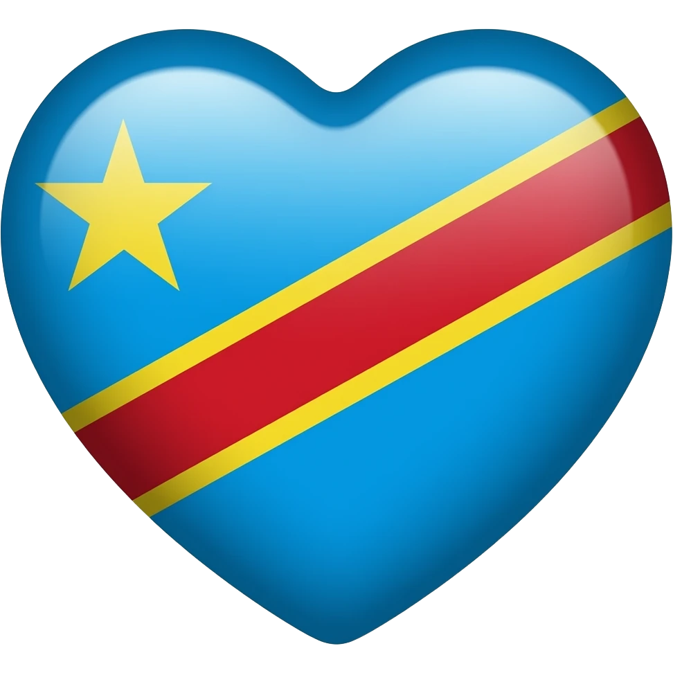 Congo heart flag emoji