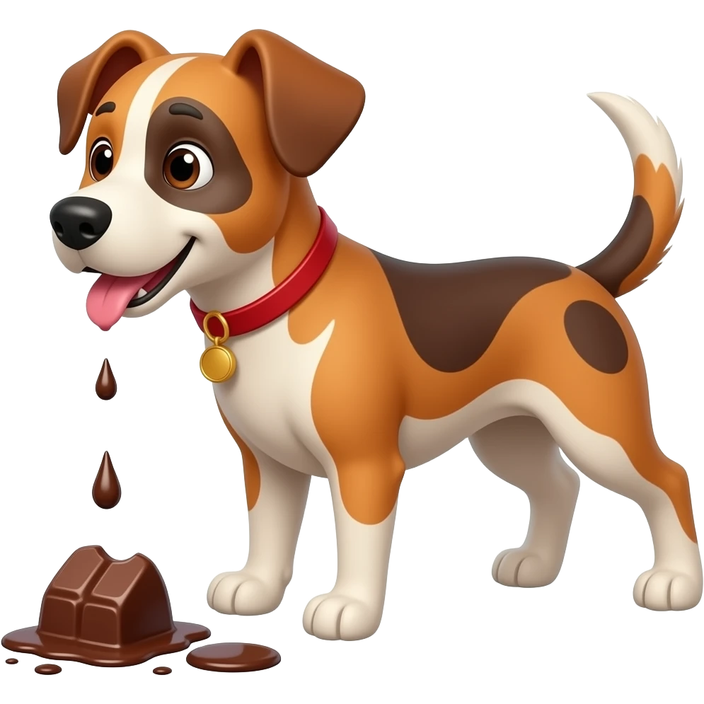 The Dog dislikes chocolate emoji