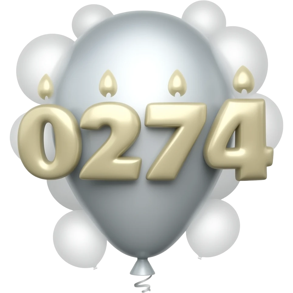 21st birthday balloon emoji