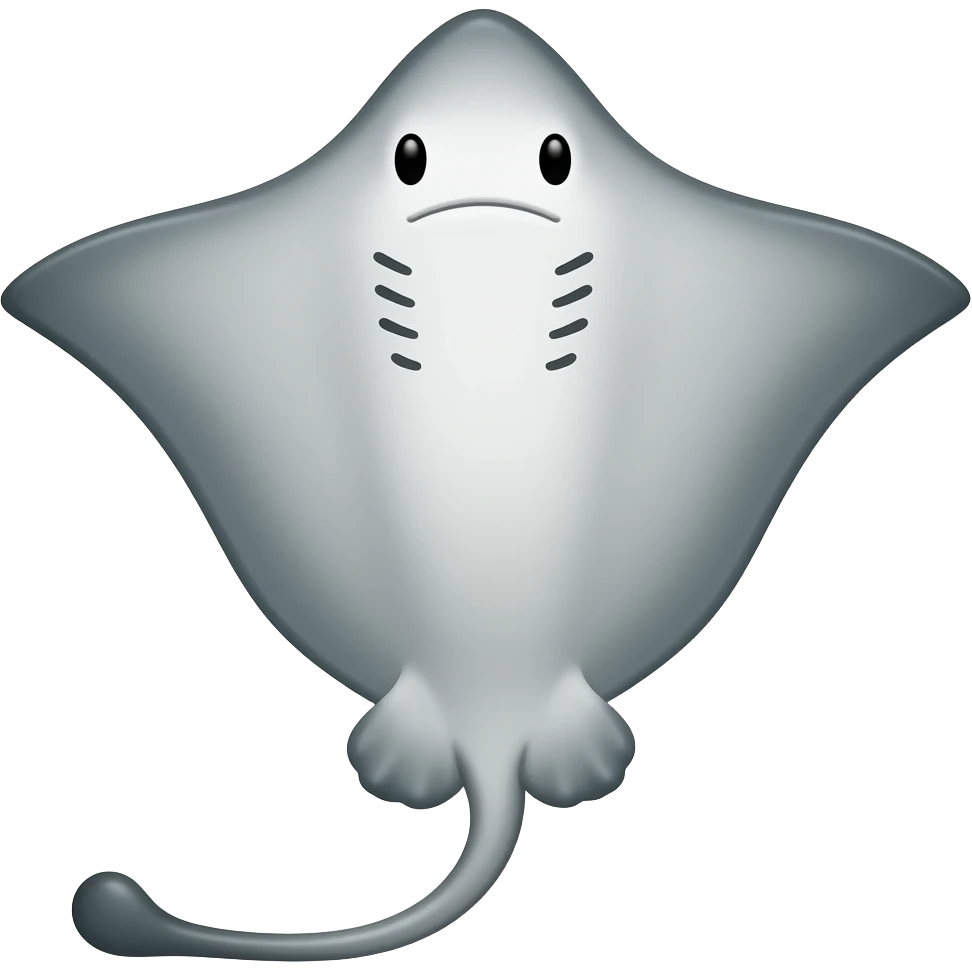 Une raie emoji