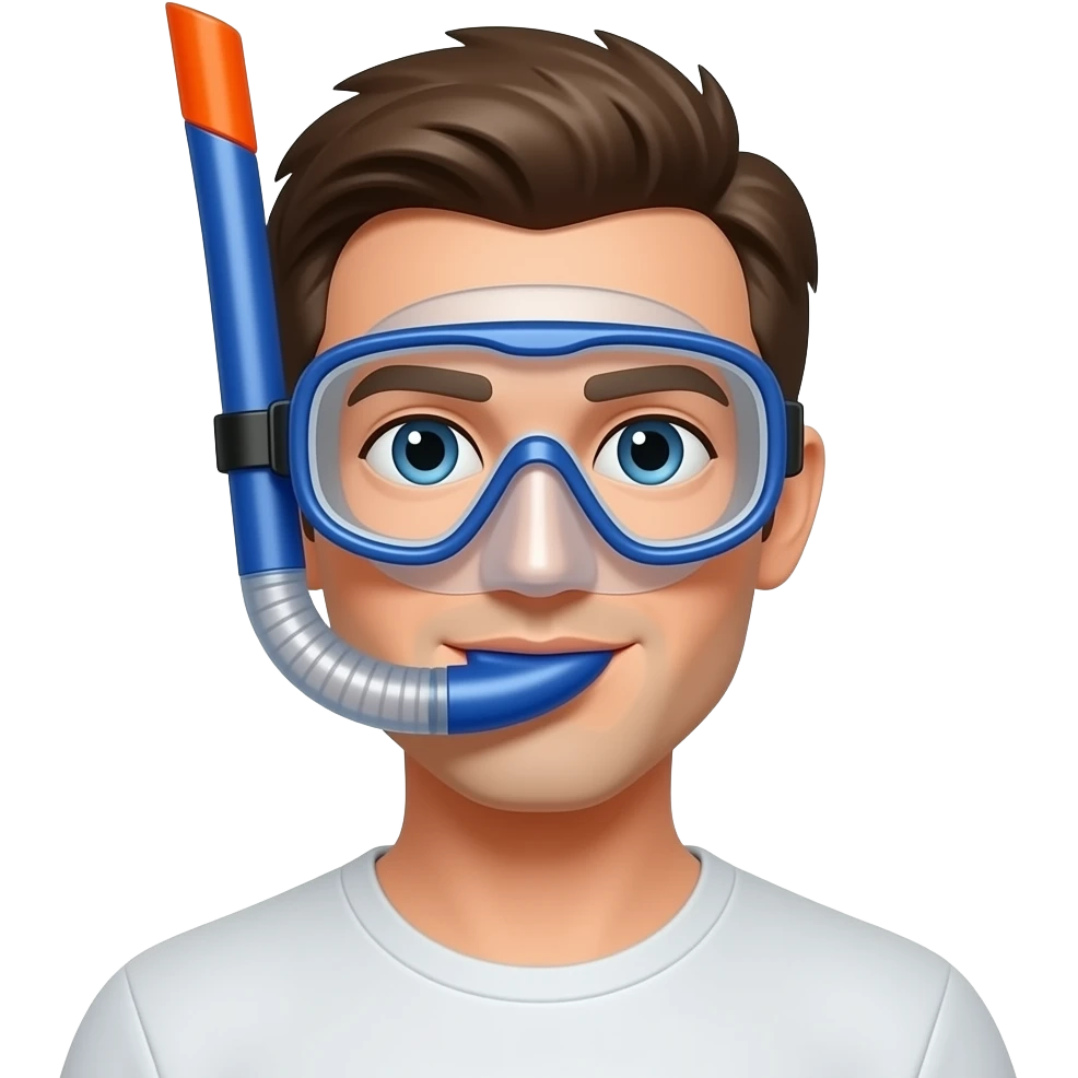 man with snorkel emoji