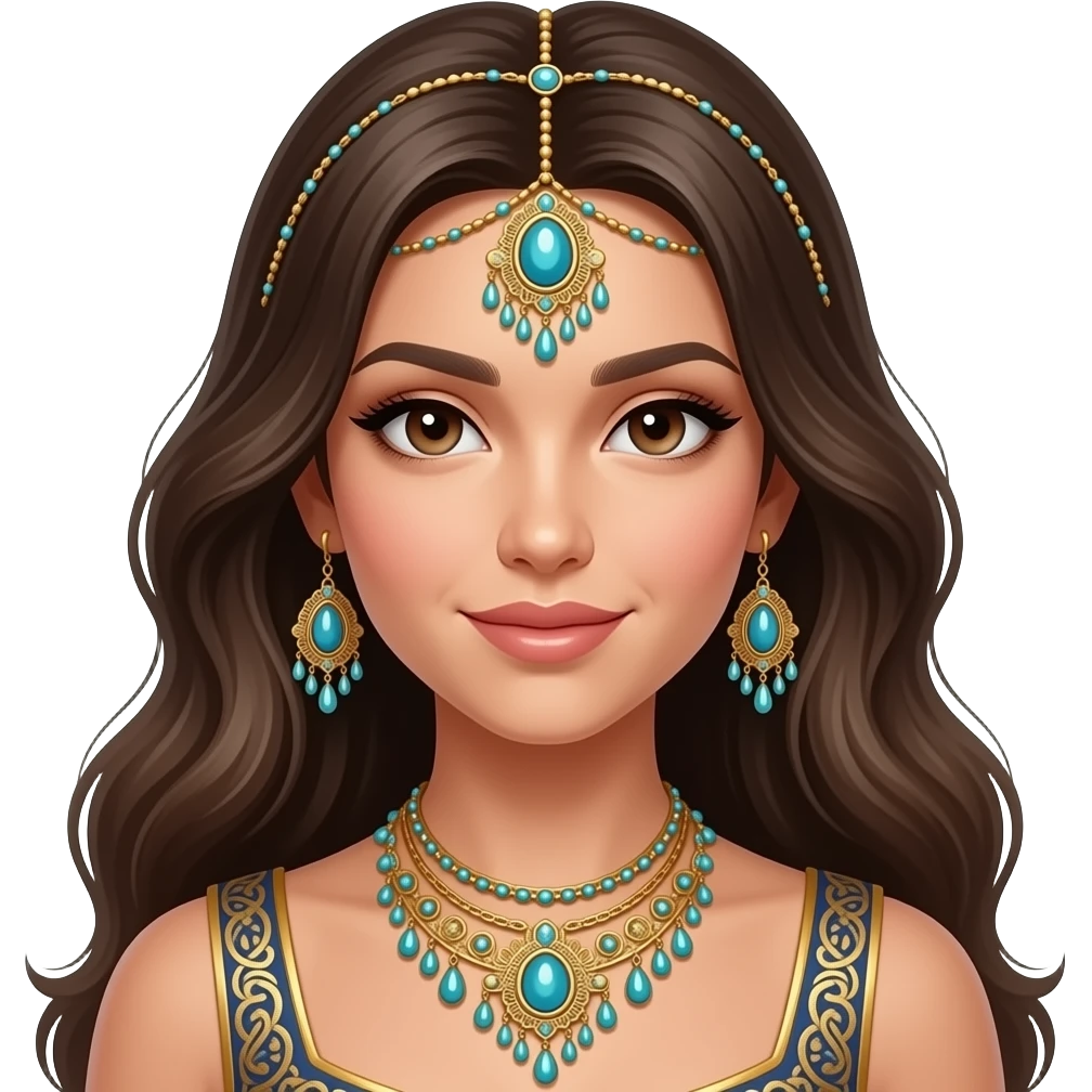 Pretty beautiful animesque style anime gorgeous aesthetic lady with many details and accessories emoji