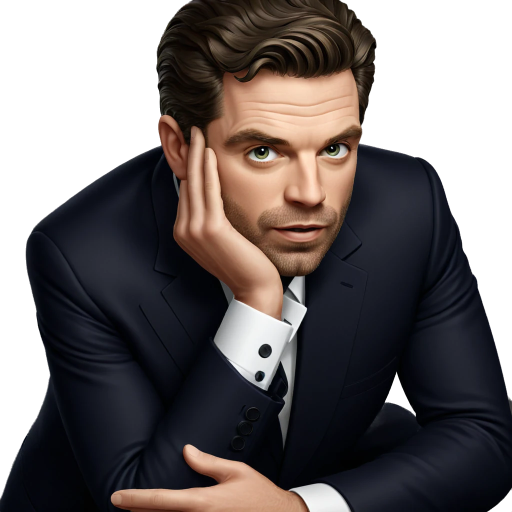 dapper gentleman in a suit emoji