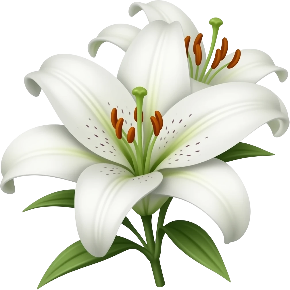 Lilly flowers emoji