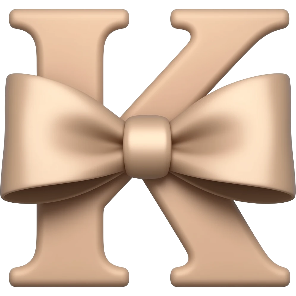 Bow with k emoji