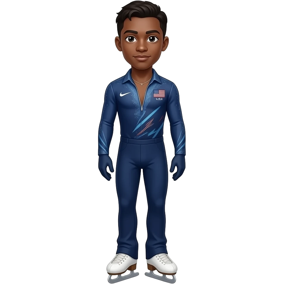 male olympic USA figure skater emoji