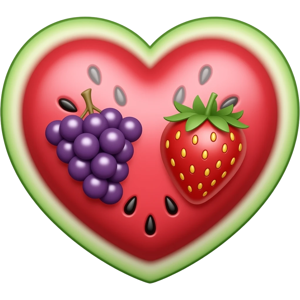 🍇🍓🍉❤️ emoji