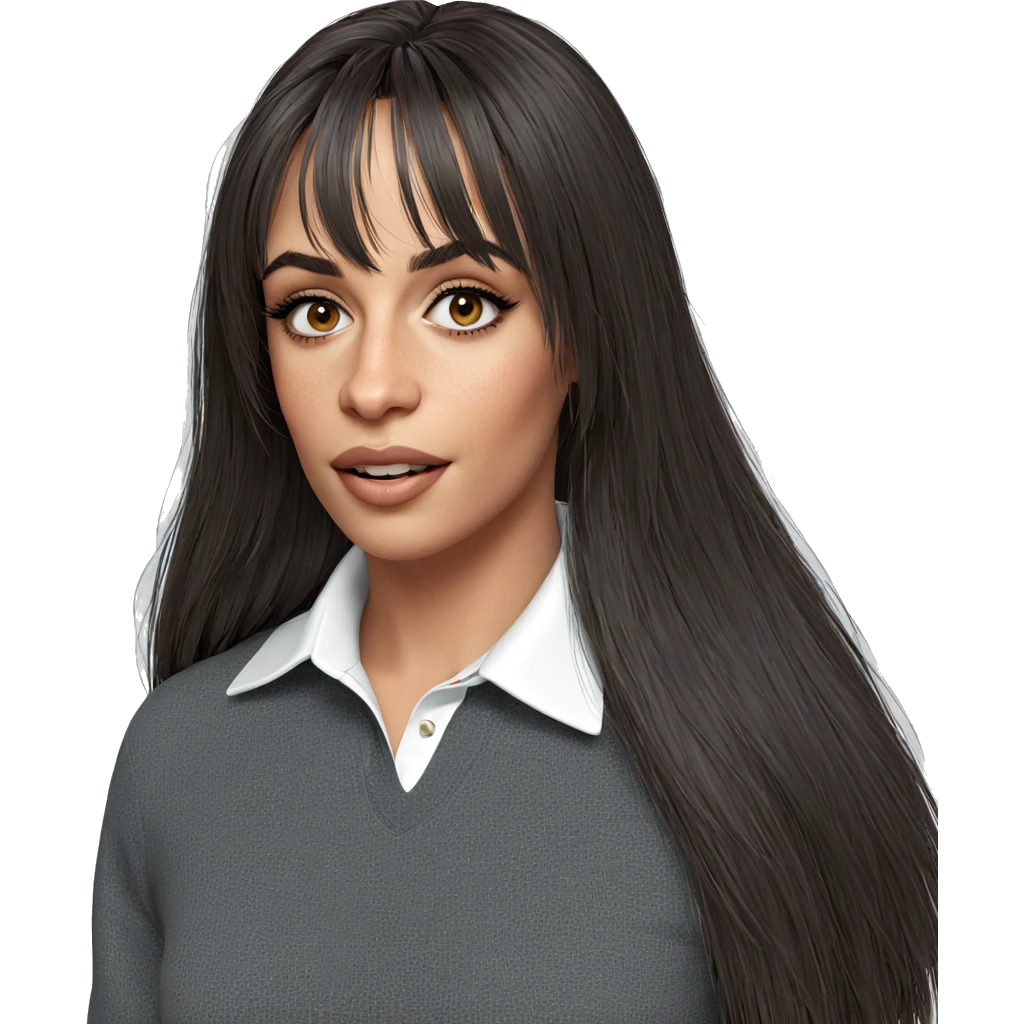 realistic portrait of a girl emoji