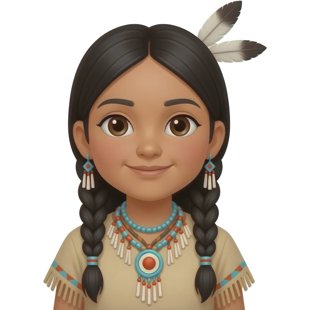 Native American children emoji