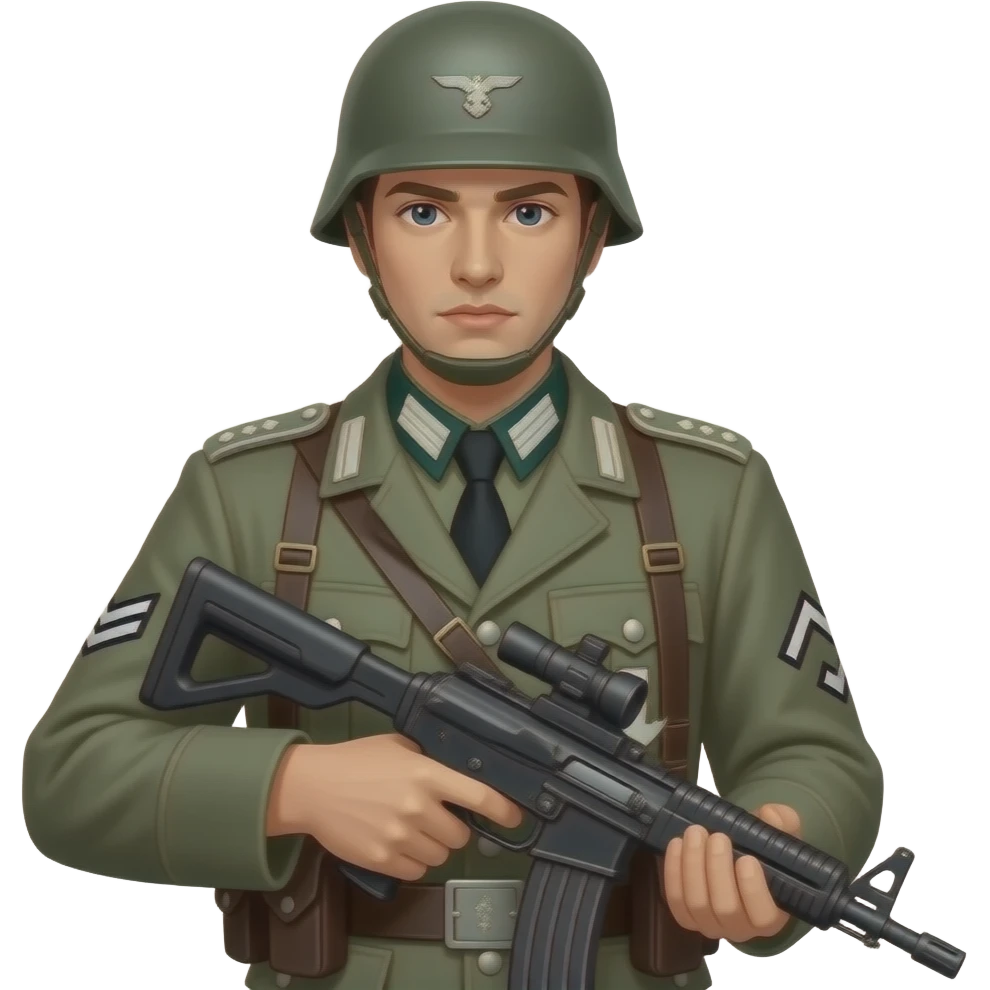 Ein Panzergrenadier ist ein Soldat, der auf Schützenpanzer oder zu Fuß kämpft. emoji