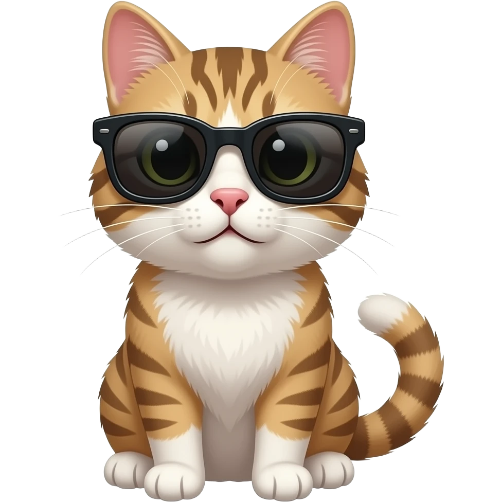 Cat wearing sunglasses emoji