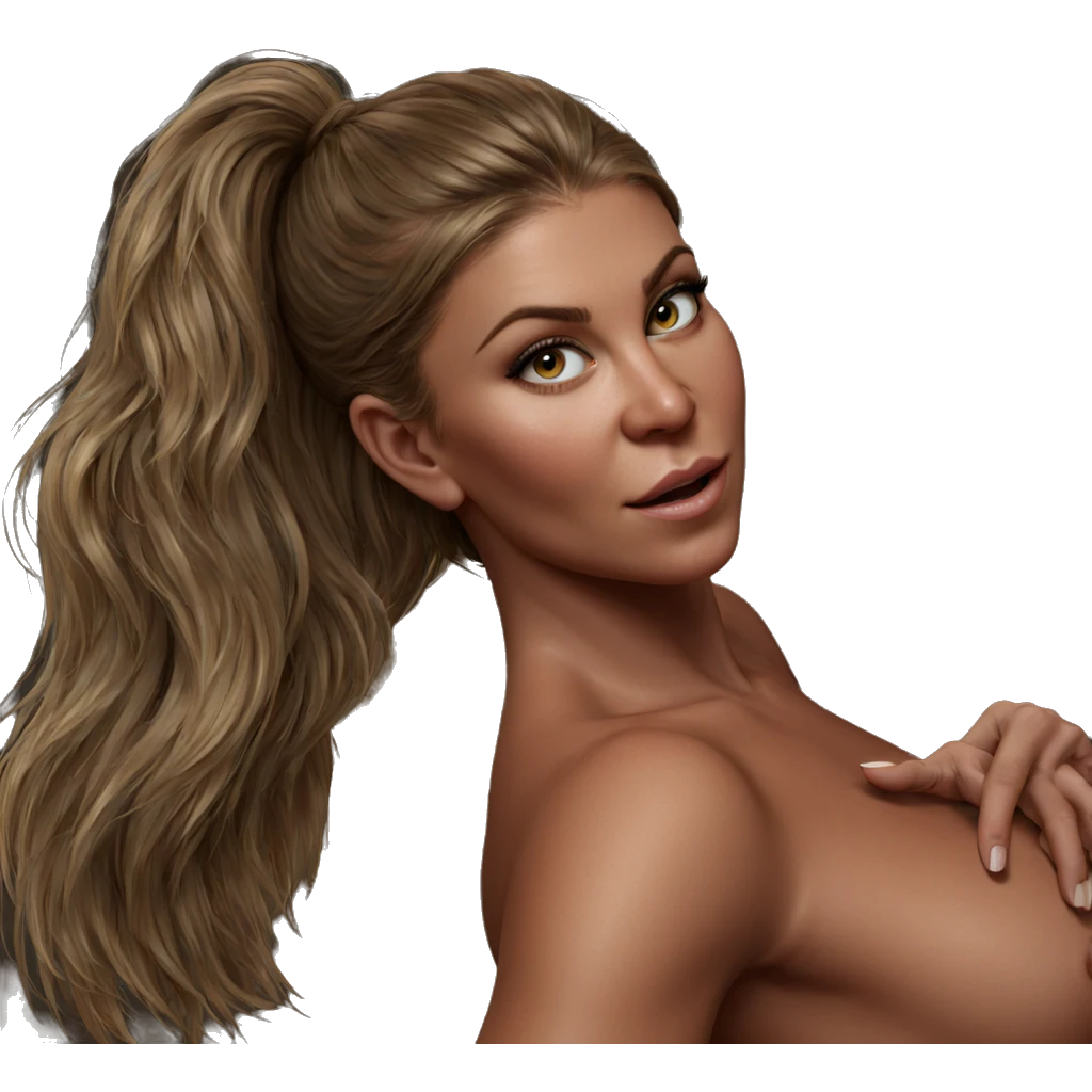 realistic portrait of nude girl emoji