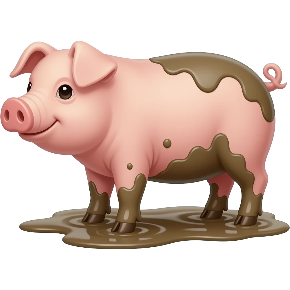 pig in mud emoji