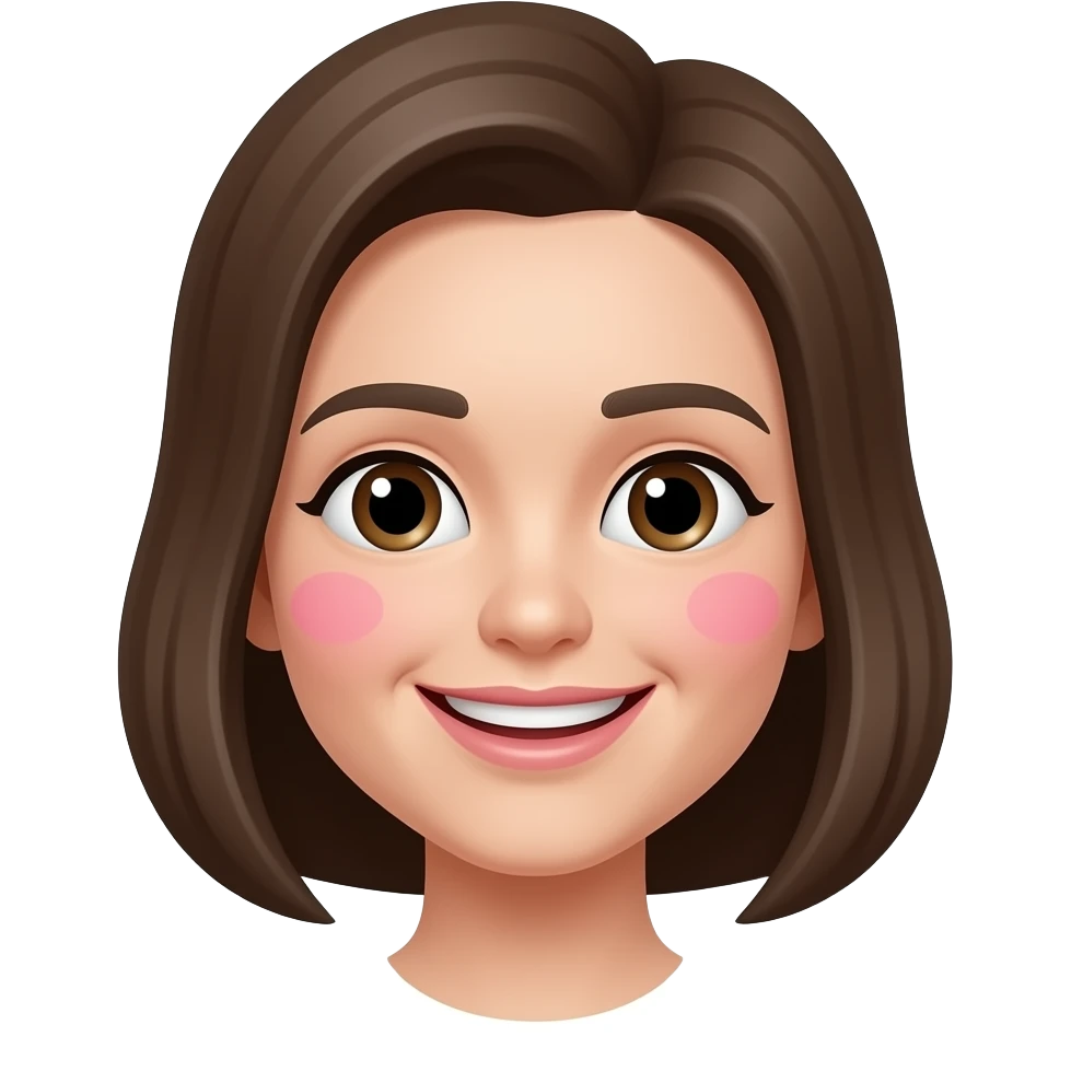 emogji com buchechas rosadas emoji