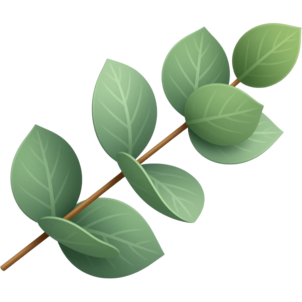 pretty eucalyptus emoji