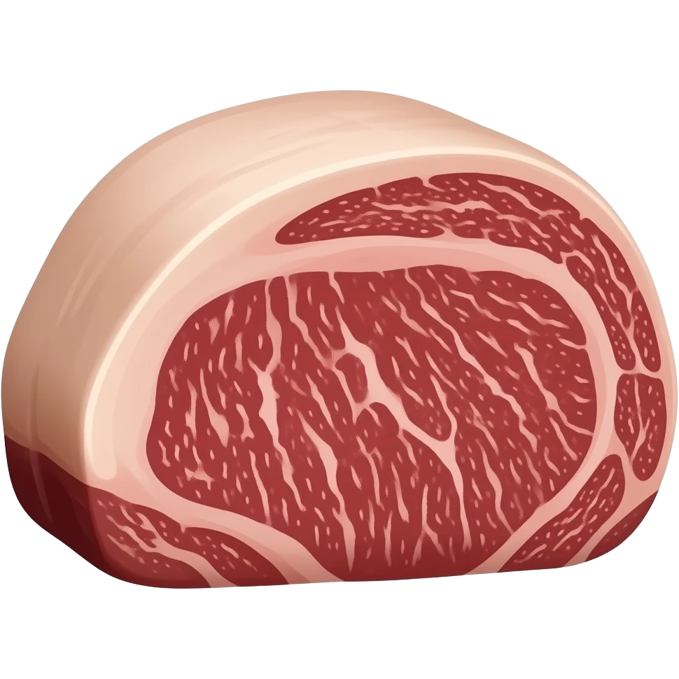 a big pece of premium and expensive raw japanese wagyu A5 emoji