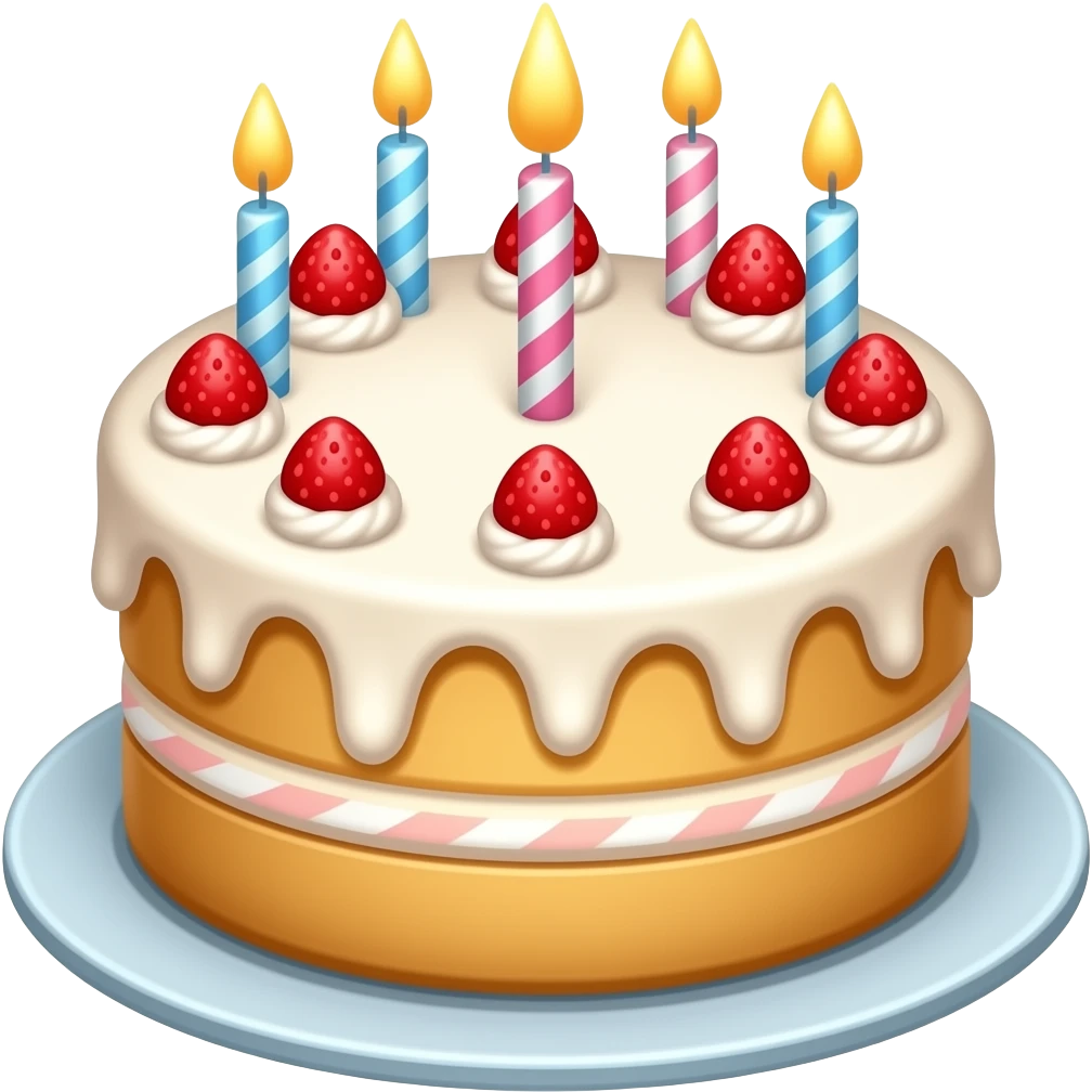 Birthday cake emoji