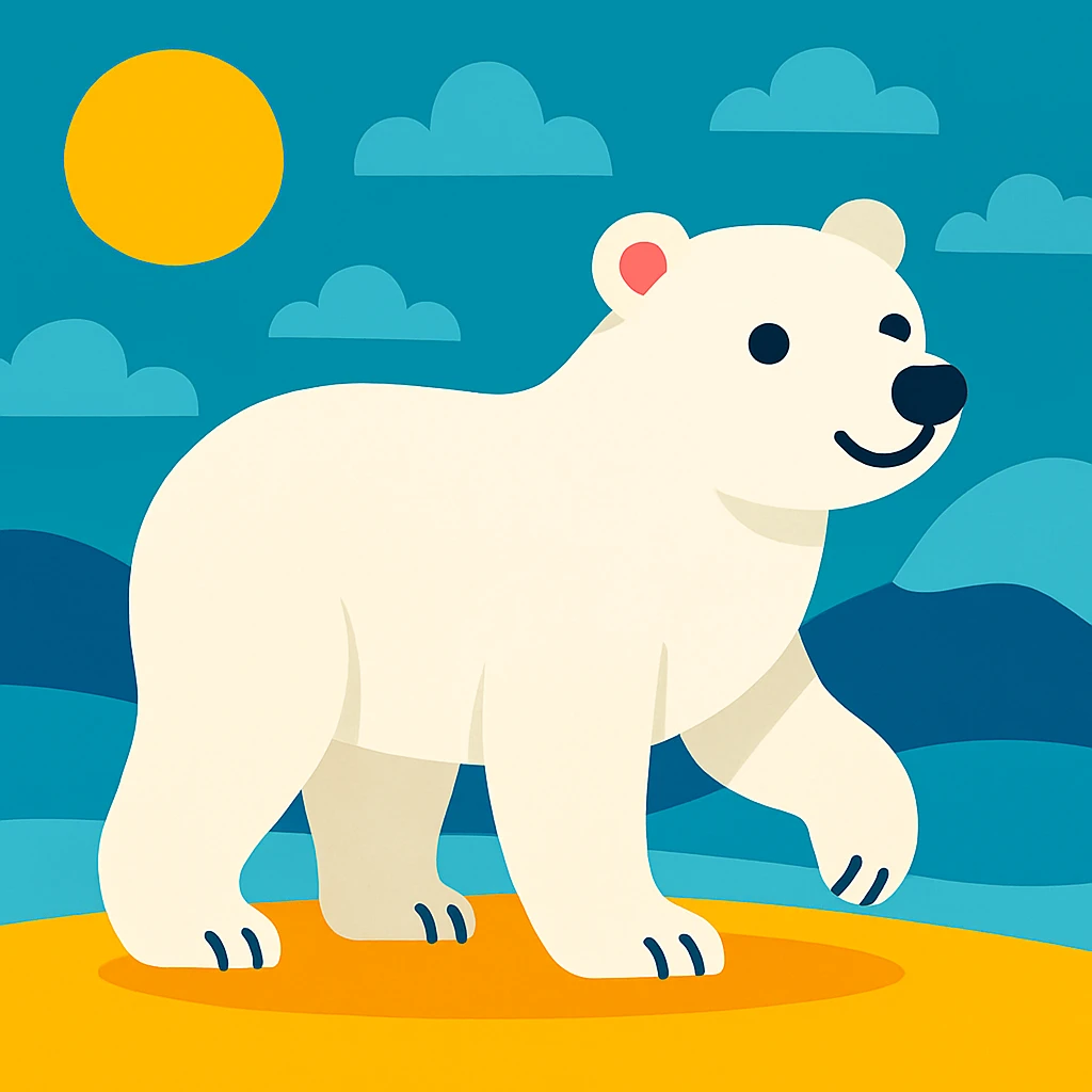 Polar bear emoji